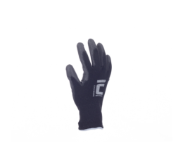 BUNTING black rękawice nylonowe,powl.PU