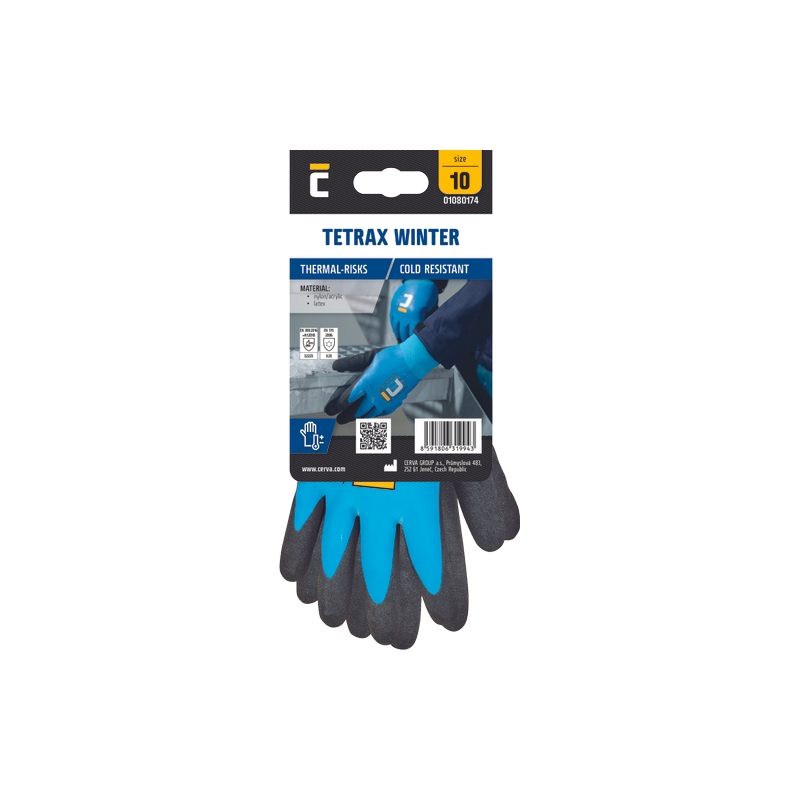 TETRAX WINTER nylonowe powl. lateksem