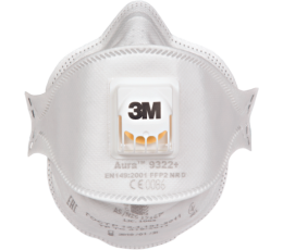 3M 9322+ Resp.FFP2 wentyl Aura